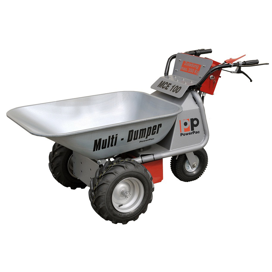 mce400_electric_wheelbarrow_pmi_equipment | Great North Hardscape Solutions